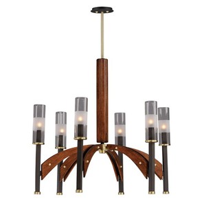 M39516CLBZAP Merge Mid Sized Chandelier Chandelier - Bronze / Antique Pecan