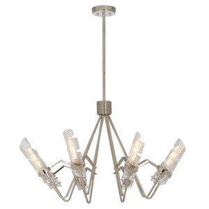 M39556CLPN Milano Large Foyer Chandelier Chandelier - Polished Nickel