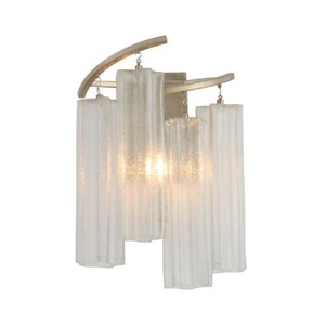 M39571WFLGS Victoria 1 Bulb Wall Sconce - Golden Silver