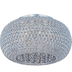 M39876BCPS Glimmer Flush Mount Ceiling Light - Plated Silver