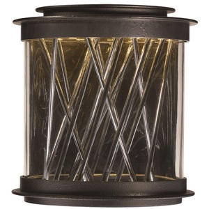 M53495CLTEPC Bedazzle Entrance Outdoor Wall Light - Texture Ebony / Polished Chrome