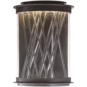 M53497CLTEPC Bedazzle Entrance Outdoor Wall Light - Texture Ebony / Polished Chrome