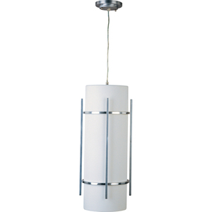 M55214WTBM Luna LED Hanging Hanging Lantern - Brushed Metal