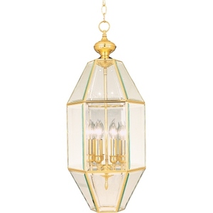 M61601CLPB Bound Glass Entrance / Foyer Pendant Light - Polished Brass