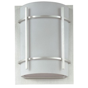 M65215WTBM Luna Entrance Outdoor Wall Light - Brushed Metal