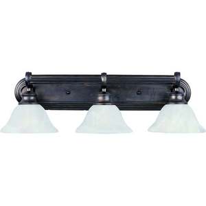 M8023MRKB Pacific 3 Bulb Bathroom Lighting - Kentucky Bronze / Marble