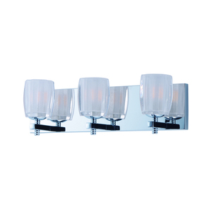 M9043CIPC Bravado 3 Bulb Bathroom Lighting - Polished Chrome