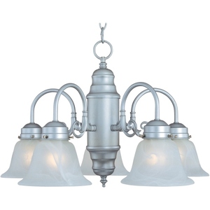 M91197MRSN Builder Basics Mid Sized Chandelier Chandelier - Satin Nickel