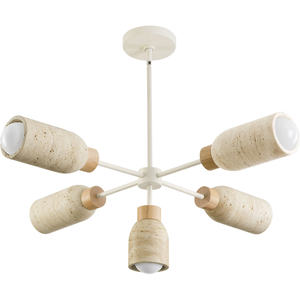 M10625TVOY Mid Sized Chandelier Chandelier - Travertine / Oyster