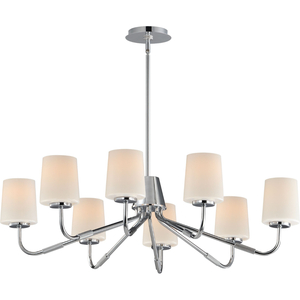 M12698WTPC Mid Sized Chandelier Chandelier - White / Polished Chrome M12698WTPC Mid Sized Chandelier Chandelier - White / Polished Chrome