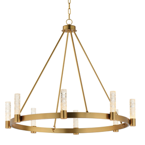 M38446IBNAB Mid Sized Chandelier Chandelier - Natural Aged Brass