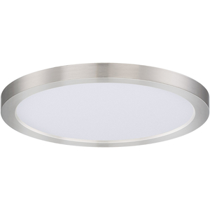M57594WTSN Flush Mount Ceiling Light - White / Satin Nickel M57594WTSN Flush Mount Ceiling Light - White / Satin Nickel