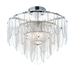 Maxim M30730CLWTPC White / Polished Chrome Flush Mount Ceiling Light