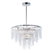 Maxim M30735CLWTPC White / Polished Chrome Mini Chandelier