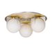 Maxim M32470SWSBRBP Satin Brass / Brushed Platinum Flush Mount Ceiling Light