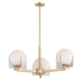 Maxim M32473SWSBRBP Satin Brass / Brushed Platinum Mini Chandelier