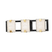 Maxim M39532CYBKGL Black / Gold Leaf 3 Bulb Bathroom Light