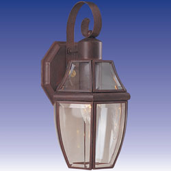  South Park Entrance Outdoor Wall Light - Burnished