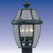 Maxim M6097CLBU Burnished Post Light