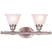 Maxim M7142FTSN Satin Nickel 2 Bulb Bathroom Light