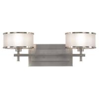  Casual Luxury 2 Bulb Bathroom Lighting - Brushed Steel