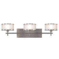  Casual Luxury 3 Bulb Bathroom Lighting - Brushed Steel