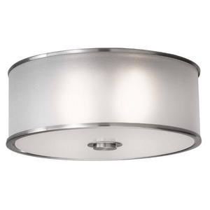 GLFM291BS Casual Luxury Flush Mount Ceiling Light - Brushed Steel