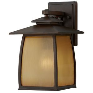 GLOL8501SBR Wright House Entrance Outdoor Wall Light - Sorrel Brown