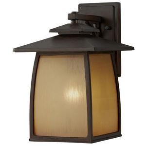 GLOL8502SBR Wright House Entrance Outdoor Wall Light - Sorrel Brown