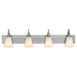 GLVS12704BS Barrington 4 or More Bulb Bathroom Lighting - Brushed Steel