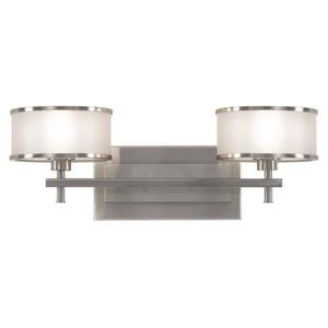 GLVS13702BS Casual Luxury 2 Bulb Bathroom Lighting - Brushed Steel