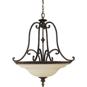 GLF22224WAL Drawing Room Up Light Pendant Light - Walnut