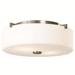 Generation Lighting GLFM313BS Brushed Steel Flush Mount Ceiling Light