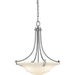 Generation Lighting GLF22463BS Brushed Steel Up Light Pendant