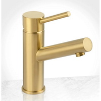  Mia-S Single Hole Bathroom Faucet - Brushed Gold