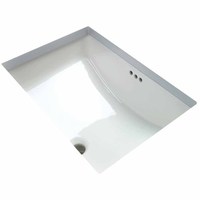  Undermount Style Bathroom Sink - White