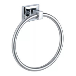  Foggia Towel Ring Bathroom Accessory - Polished Chrome