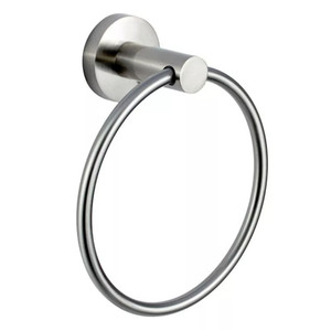 MBHWTR1LG15 Mia Towel Ring Bathroom Accessory - Satin Nickel