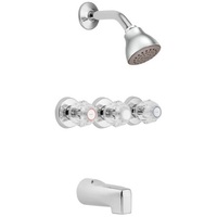  Chateau Three Handle Tub & Shower Faucet - Chrome