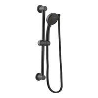  Hand Held Shower - Slide Bar Mount Shower Accessory - Matte Black