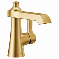  Flara Single Hole Bathroom Faucet - Brushed Gold