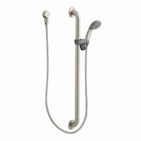  Hand Held Shower - Slide Bar Mount Shower Accessory - Classic Brushed Nickel