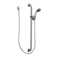  Commercial Hand Held Shower - Slide Bar Mount Shower Accessory - Chrome / Stainless