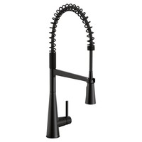  Sleek Pull-Out Spray Kitchen Faucet - Matte Black