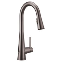  Sleek Pull-Out Spray Kitchen Faucet - Black Stainless