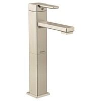  90 Degree Vessel Filler Bathroom Faucet - Brushed Nickel