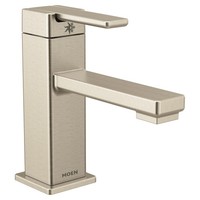  90 Degree Single Hole Bathroom Faucet - Brushed Nickel