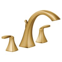  Voss Deck Mount Tub Faucet - Brushed Gold