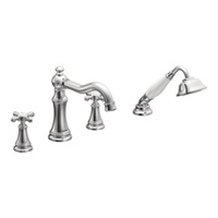  Weymouth Deck Mount With Handshower Tub Faucet - Chrome
