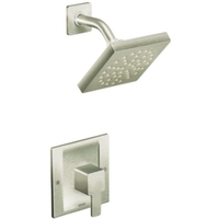  90 Degree Single Handle Shower Faucet - Brushed Nickel